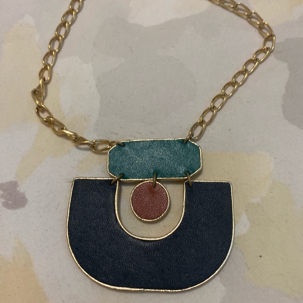 Gold Plated/Leather fashion jewelry